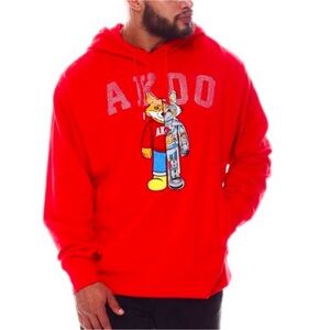 AKOO “Intent” Red Hoodie Sweatshirt men’s size 4XL